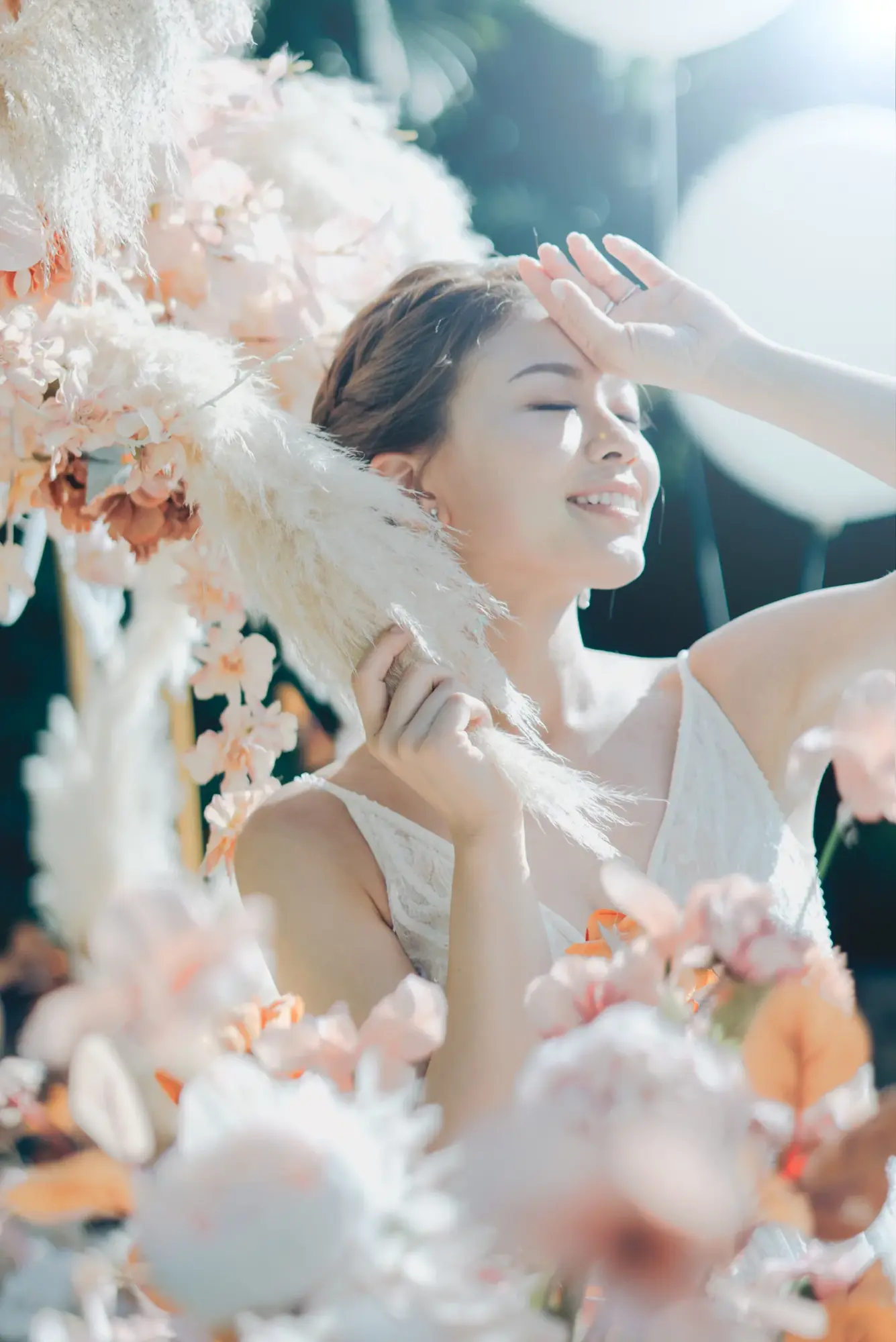 Eunice + Raymond｜沙田凱悅酒店戶外草地證婚